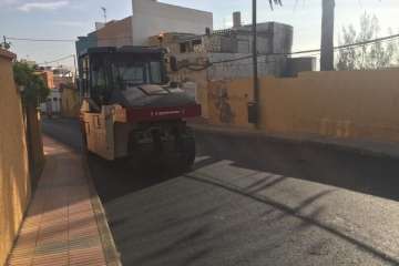 Últimas obras del plan de asfaltado del Fdcan en Telde (Foto TA)